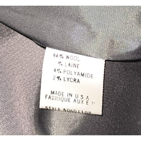 Theory Size 12 Wool Women Gray Blazer Jacket Button Up Academia Career Preppy - Picture 5 of 8